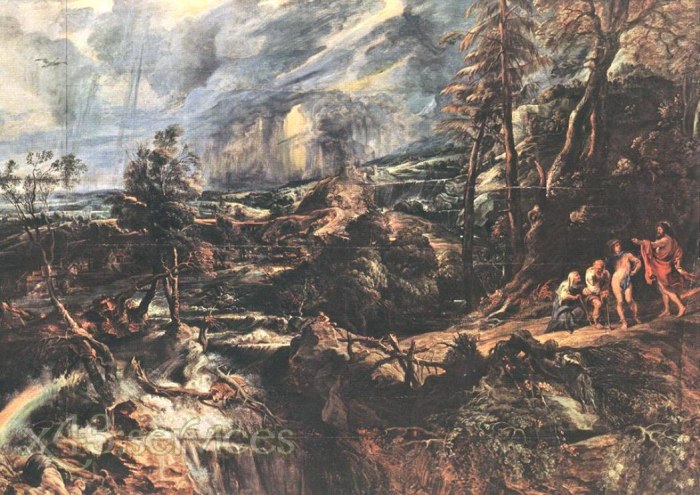 Peter Paul Rubens - Sturmige Landschaft - Stormy Landscape